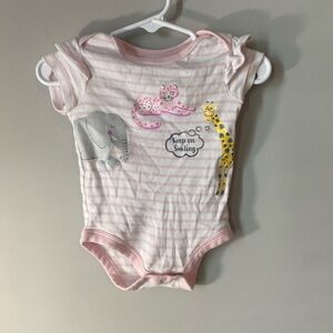 Pink Striped Kids Onesie
